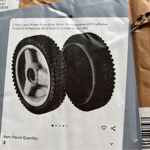 Front Drive Wheel For Husqvarna AYP Craftsman 532401274